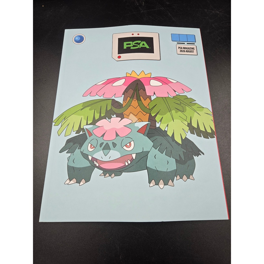 PSA Magazine August 2026 Pokemon Venusaur Cover Trading Card Price Guide News